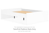 Onita - Twin/Full Platform Rails - White