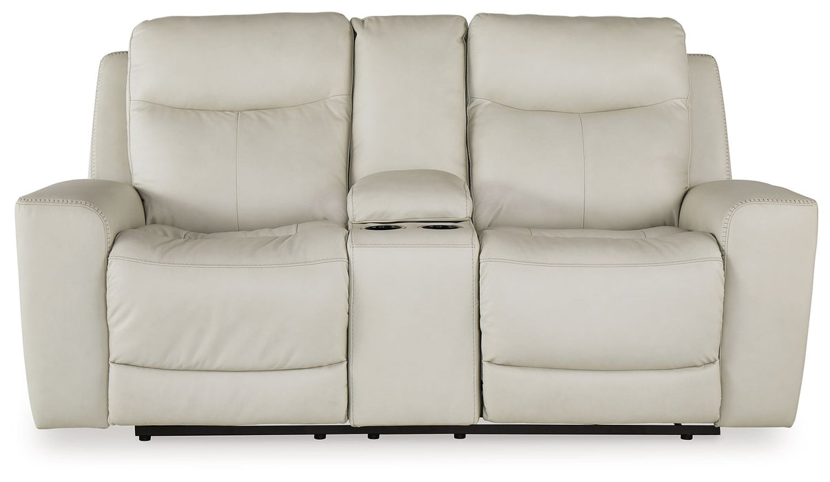 Mindanao - Power Reclining Loveseat With Console /Adj Hdrst