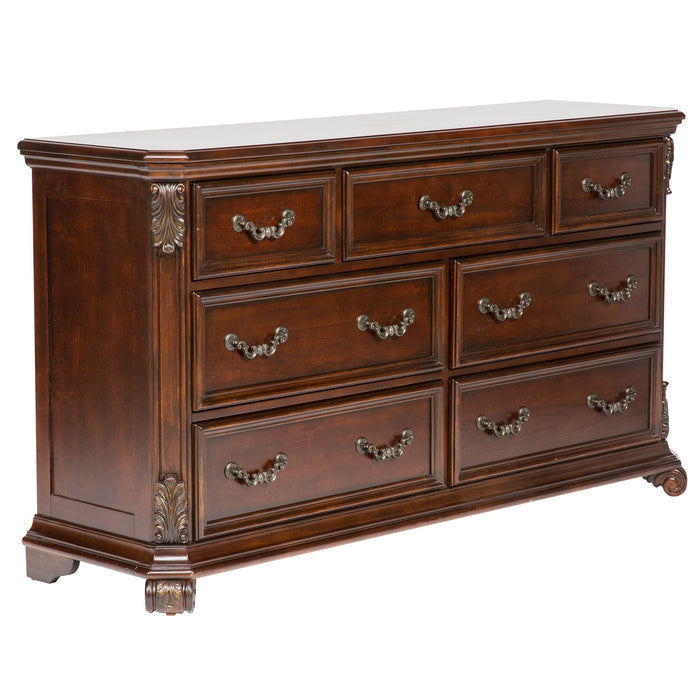 Messina Estates - 7 Drawer Dresser - Dark Brown