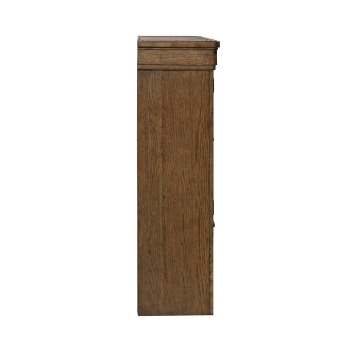 Carolina Park - Credenza Hutch - Amber Brown