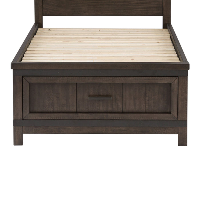 Thornwood Hills - Twin Storage Footboard - Dark Brown