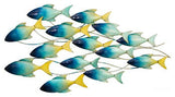 Dullcott - Indoor/Outdoor Wall Decor - Blue / Teal / Yellow