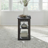 Wallace - Chair Side Table - Aged Oak