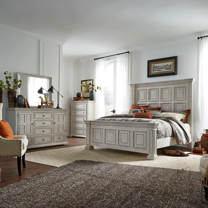 Big Valley - Panel Bed, Dresser & Mirror