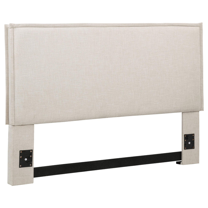 Izzy Upholstered Queen or Full Panel Headboard Sand