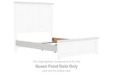 Savonport - Queen Panel Rails - White