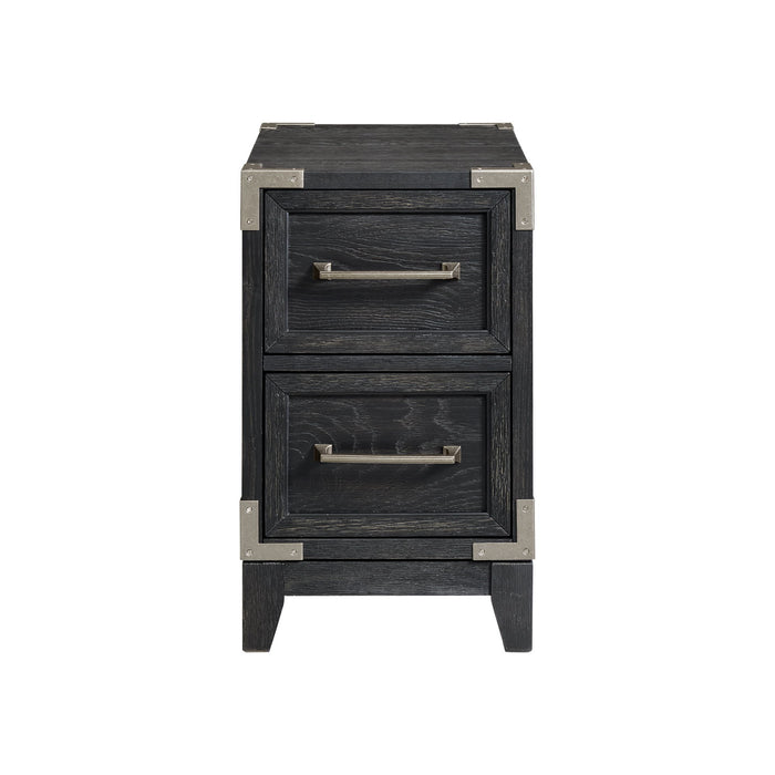 Laguna - Chairside Table - Weathered Steel