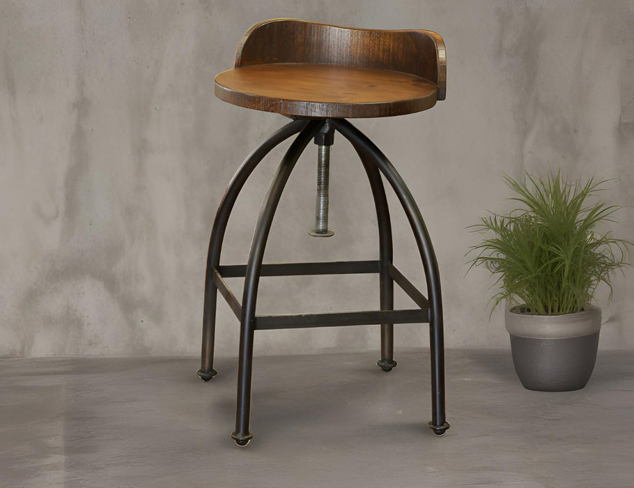 Pueblo - Swivel Stool (Set of 2) - Deep Brown