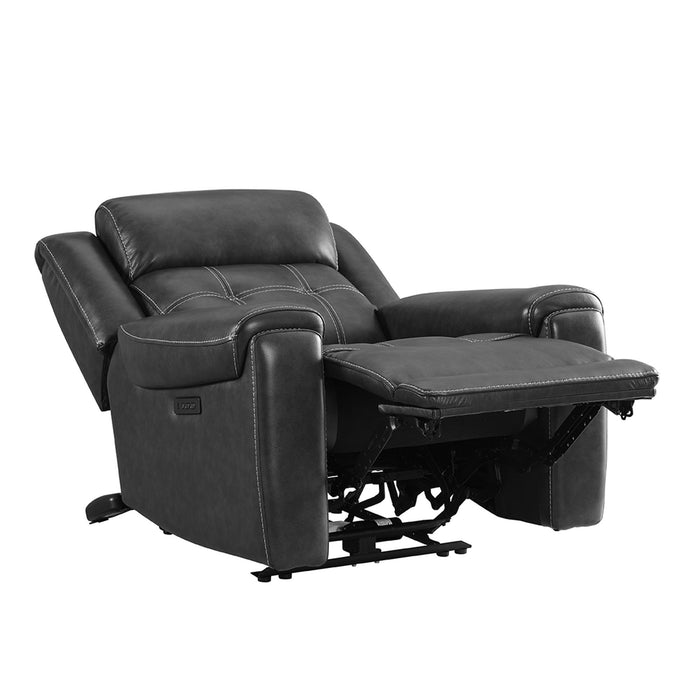Regis - Dual-Power Recliner - Baron Charcoal