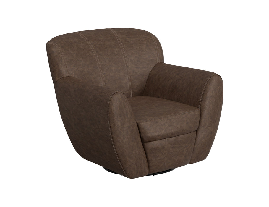 Tamesis - Swivel Accent Chair Armchair - Chocolate Brown