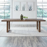 Shaker Lakes - Double Pedestal Table Set - Harvest Brown