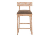 Balam - 24" Barstool (Set of 2) - Light Brown / Dark Brown