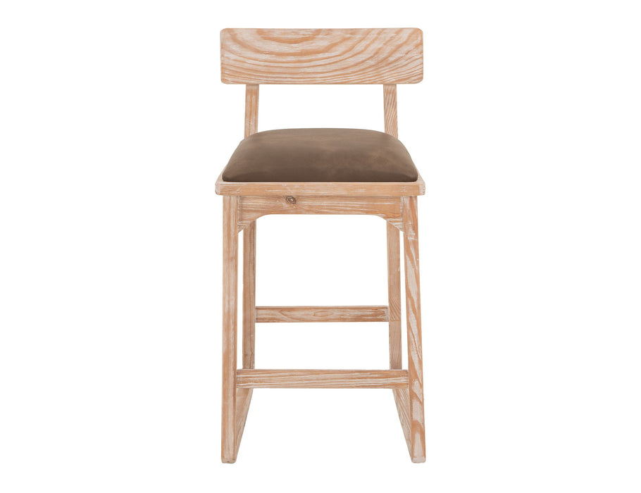 Balam - 24" Barstool (Set of 2) - Light Brown / Dark Brown