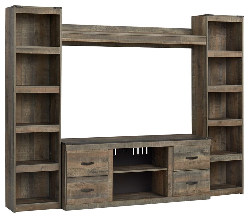 Trinell - 4-Piece Entertainment Center With 60" TV Stand