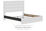 Hollivern - King Panel Rails - Dark Gray