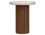 Sahara - End Table - Light Cream / Brown Caramel
