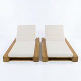 Outdoor Chaise Lounges With Water-Resistant Cushions