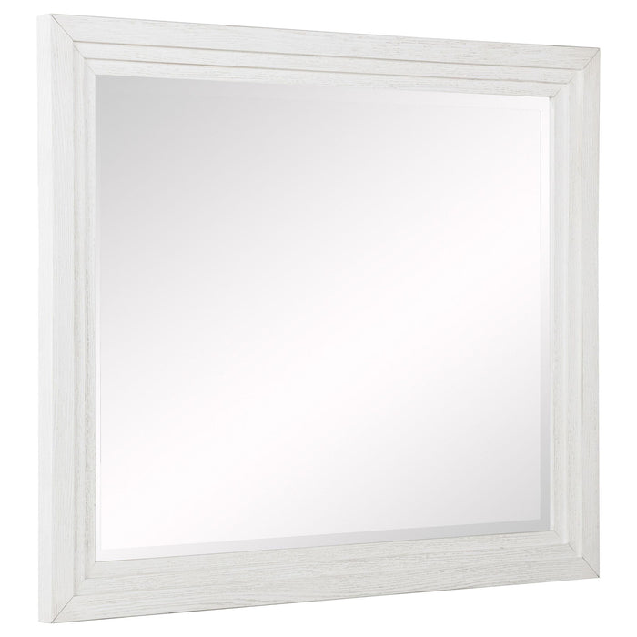 Marielle Dresser Mirror Distressed White