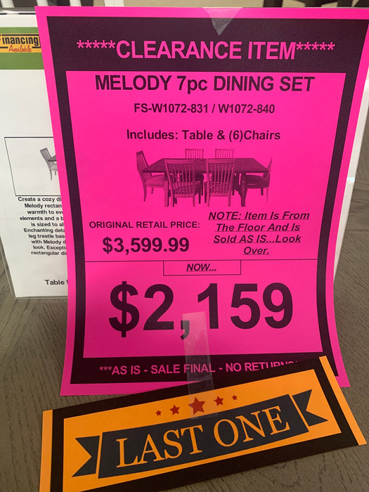 Flex steel Melody Dining Set