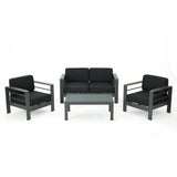 Cape Coral - 4 Pieces Outdoor Patio Chat Set