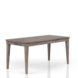 Rustic Dining Table 2 Storage Drawers And Leaf - Gray