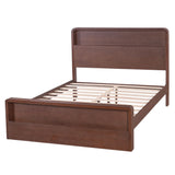 Bed Frame With Dual Open Storage Headboard And Footboard
