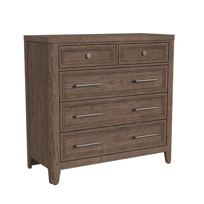 Carlson - 5 Drawer Chest - Harvest Brown
