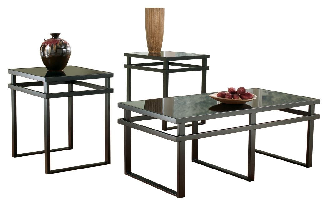 Laney - Black - Occasional Table Set (Set of 3)