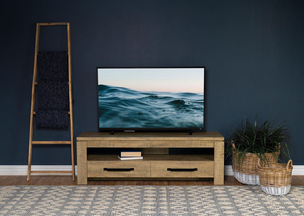 Elkton 2-drawer Engineered Wood 59-inch TV Stand Mango