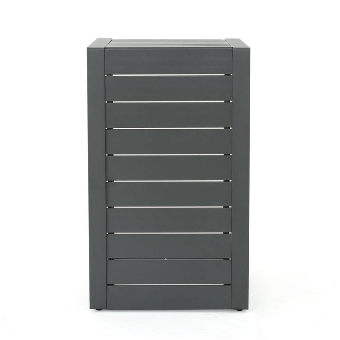 Aluminum Outdoor C - Shaped Side Table For Patio