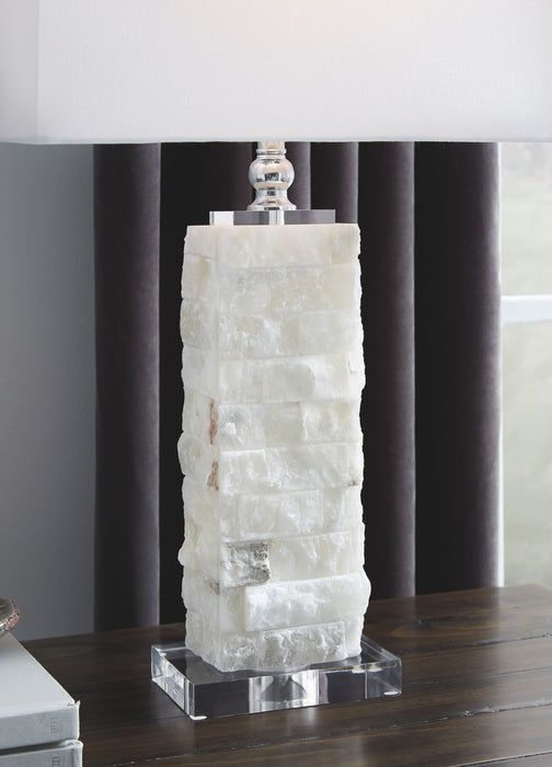 Malise - White - Alabaster Table Lamp