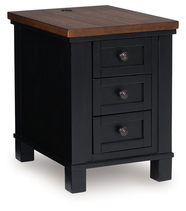 Wildenauer - Chair Side End Table - Brown / Black