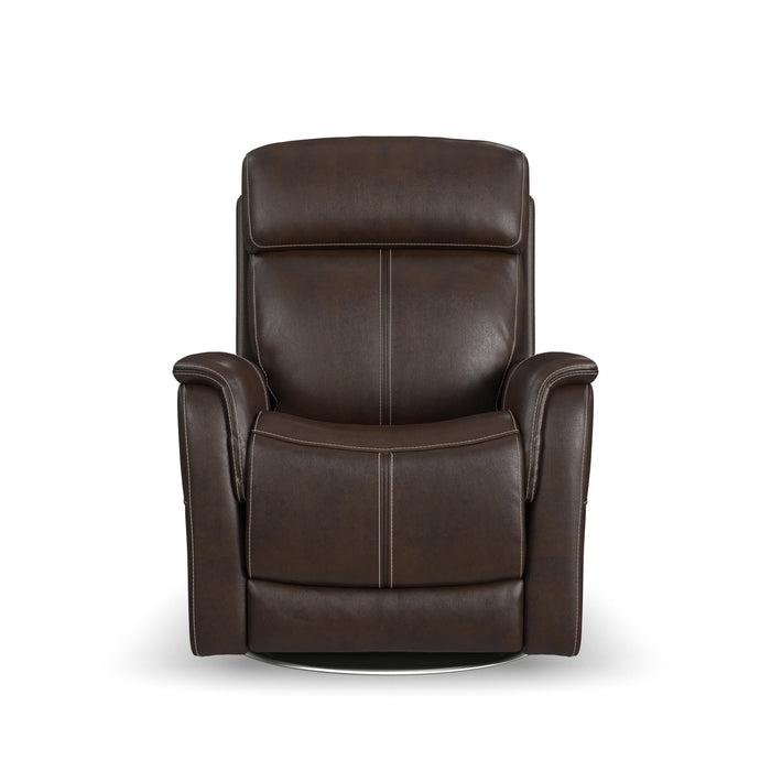 View - Power Swivel Recliner With Power Headrest