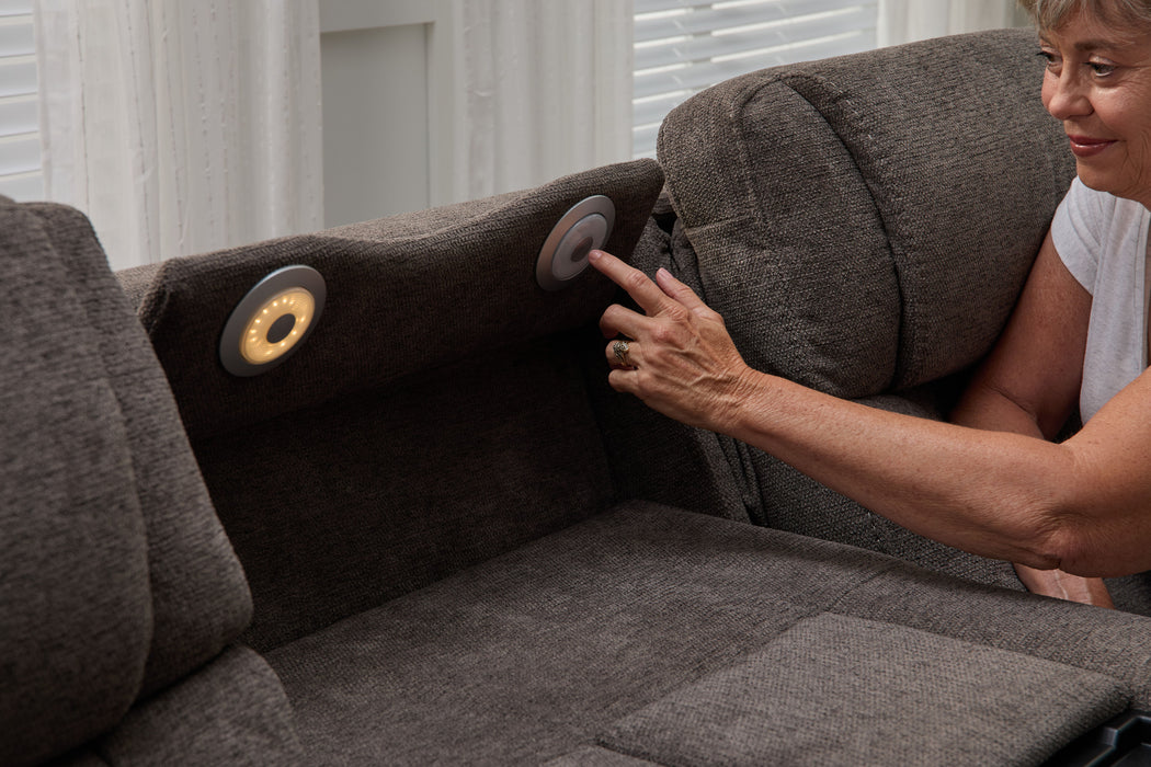 Zofa - Power Sleep Sofa With Power Headrests & Lumbar