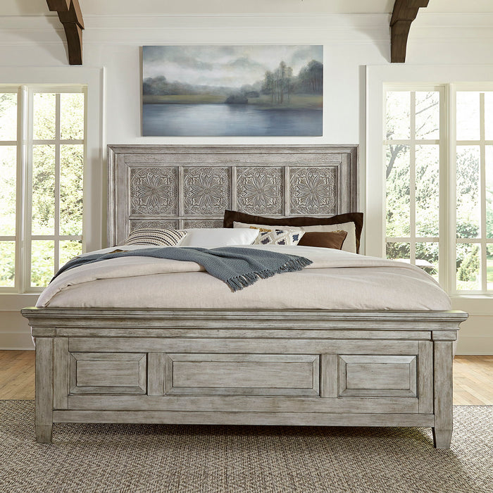 Heartland - King Opt California Panel Bed - White