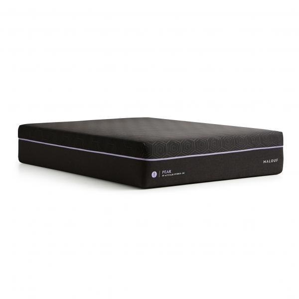 Peak - Split California King ActivAir™ Hybrid Mattress + HyperChill™ Cover - Black