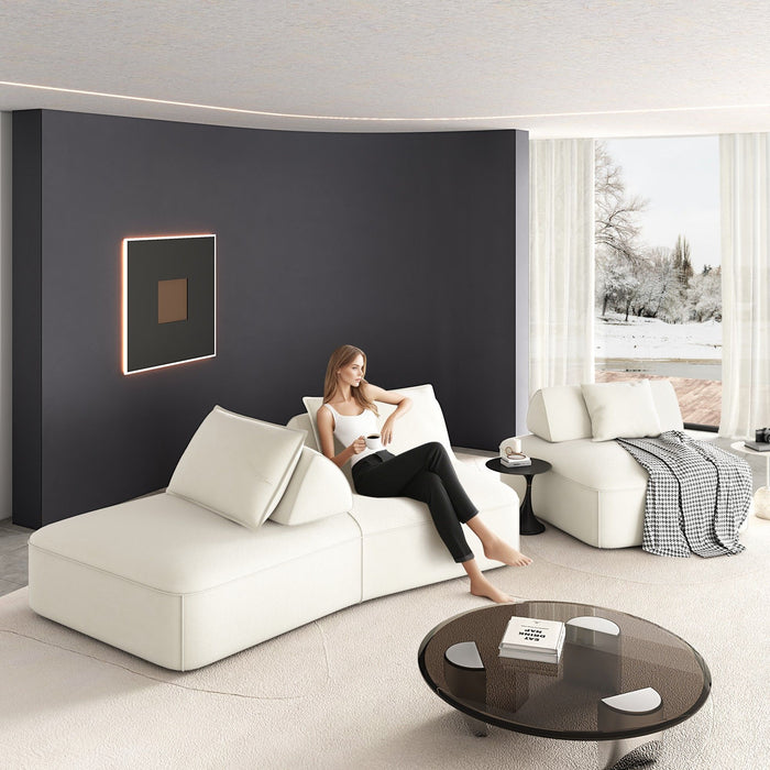 Modern Luxury Oversized Modular Sectional Sofa Set