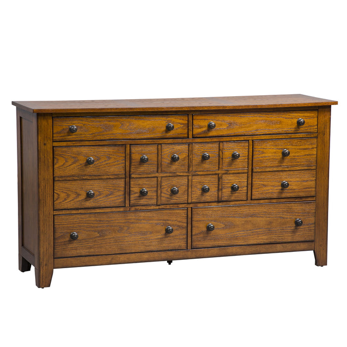 Grandpas Cabin - 7 Drawer Dresser - Light Brown