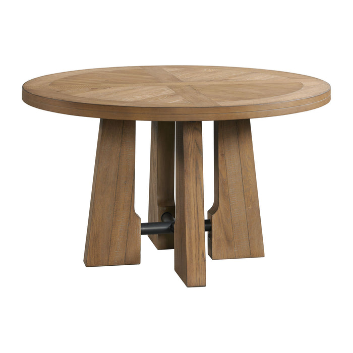 Landmark - Round Dining Table - Weathered Oak