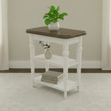 Turnberry Park - Chairside Table - Washed White