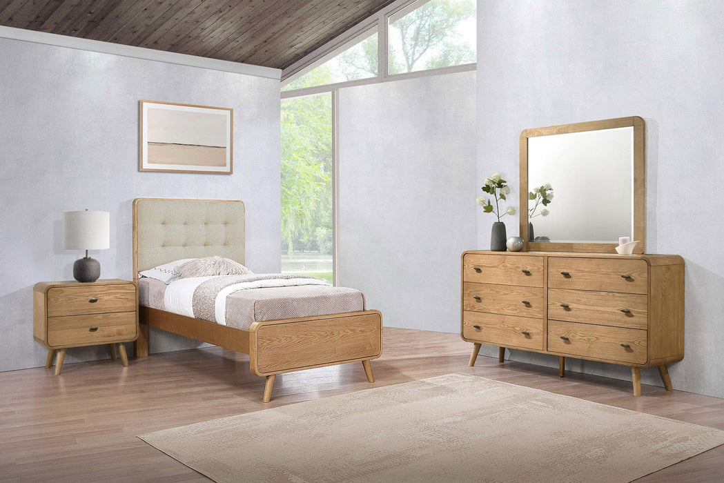 Robyn 4-piece Twin Bedroom Set Light Ash