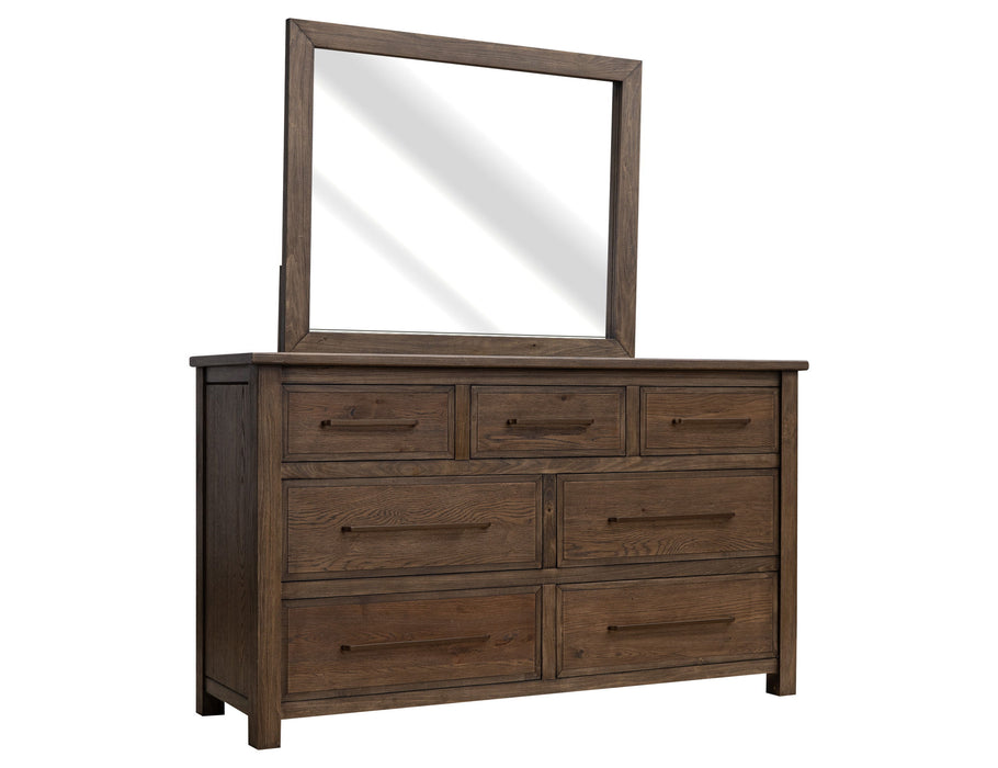 Novus Lodge - Mirror - Walnut Brown