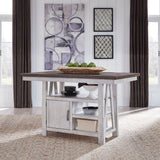 Farmhouse - Gathering Table - Two Tone White / Wood Tone