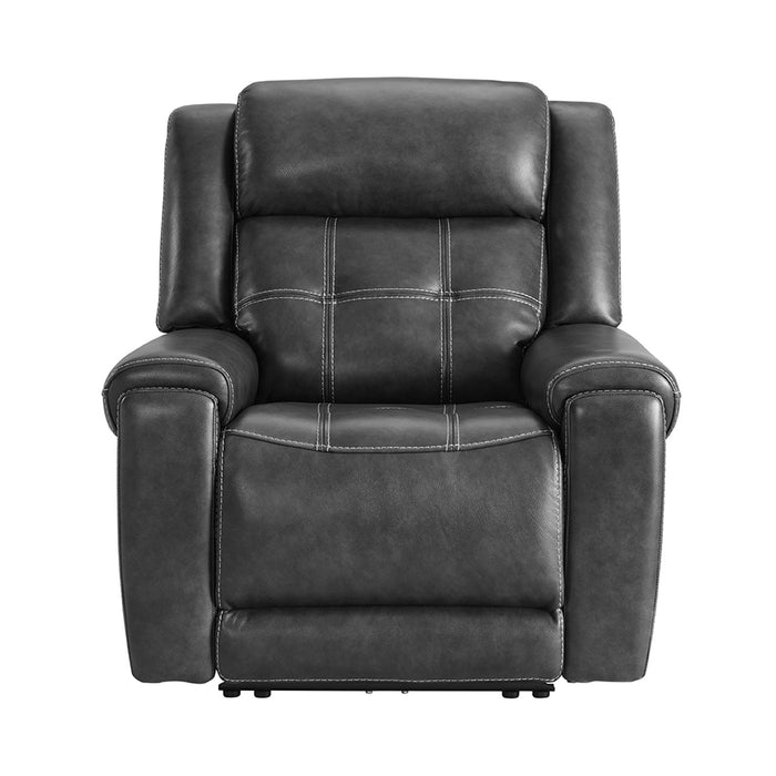 Regis - Dual-Power Recliner - Baron Charcoal