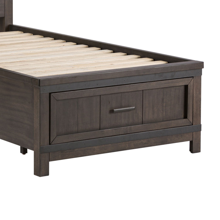 Thornwood Hills - Twin Storage Footboard - Dark Brown