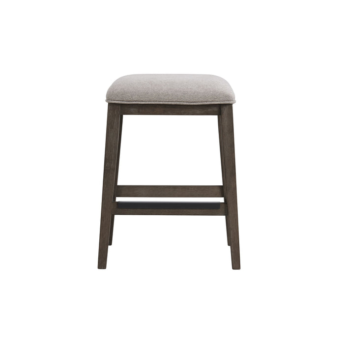Hearst - Backless Stool - Reclaimed Chevron