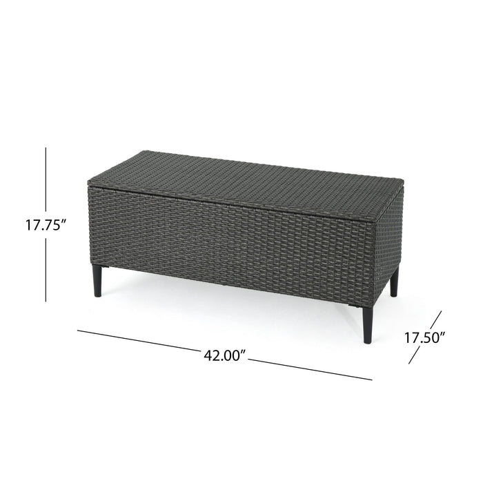 Rupert - Storage Unit Resin Wicker Outdoor