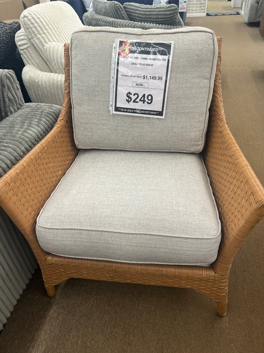 Capris woven honey beige chair