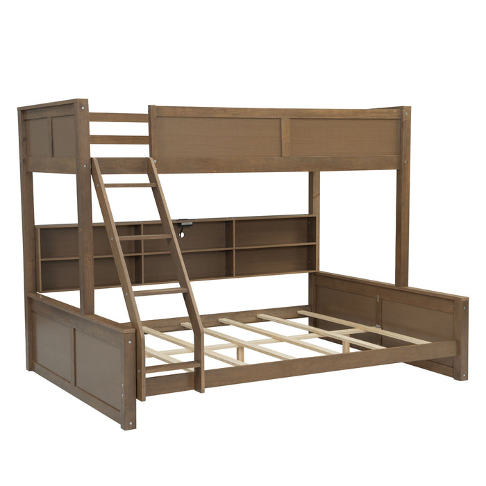 Bunk Bed With Storage Cabinets And USB Ports