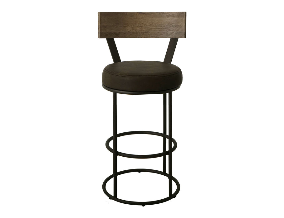 Xel-Ha - Upholstered Barstool - Dark Chocolate